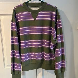 Olive and Purple Striped Sweater